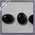 Whole Sale Bluk Quantity Oval Flat Back Natural Black Onyx